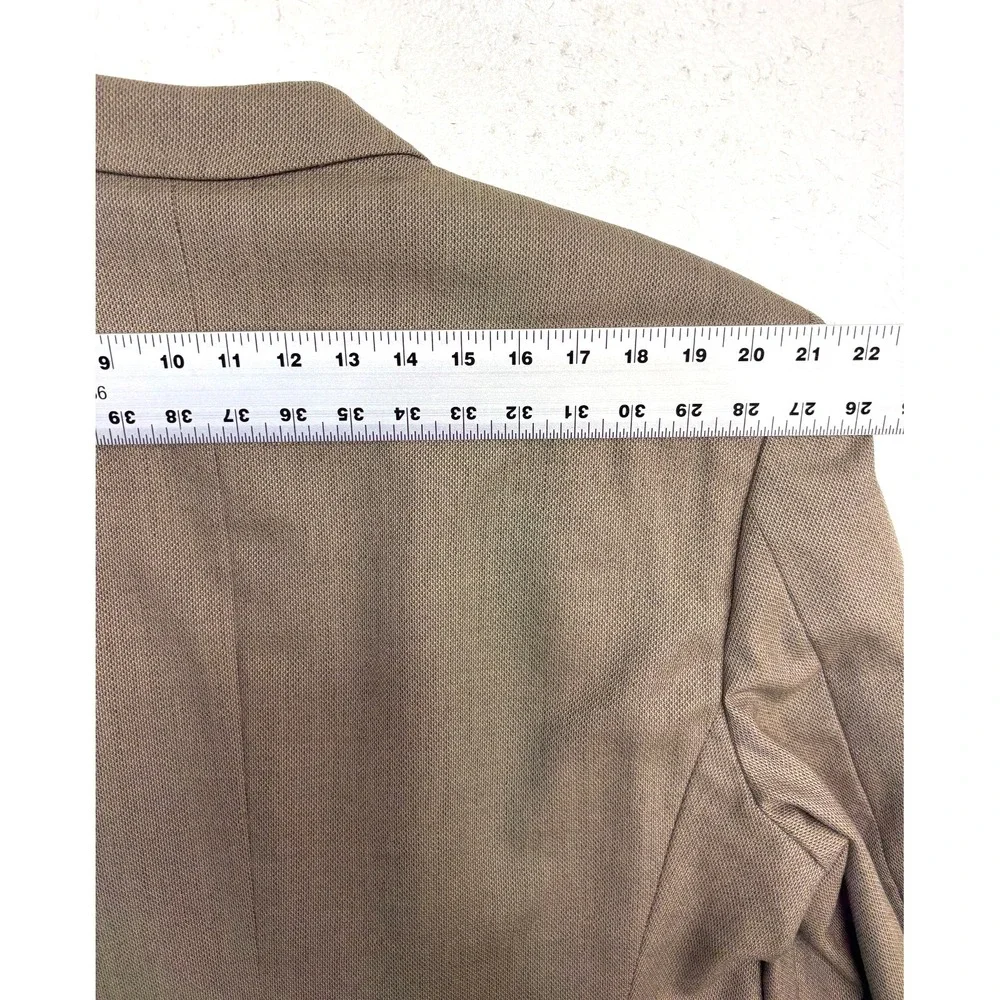 vtg 90s Jones New York 46R‎ Brown Double Breasted Blazer Jacket Wool Sport Coat